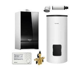 Пакет Buderus Logapak GB172i-42 на базе котла конденсационного 42 кВт с бойлером SU400/5W, image 
