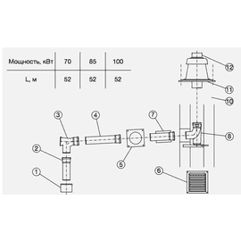 Базовая комплектация GA (тип B23) забор воздуха из помещения, image 