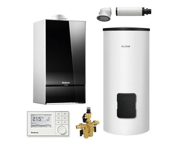 Пакет Buderus Logapak GB172i-42 на базе котла конденсационного 42 кВт с бойлером SU400/5W, image 